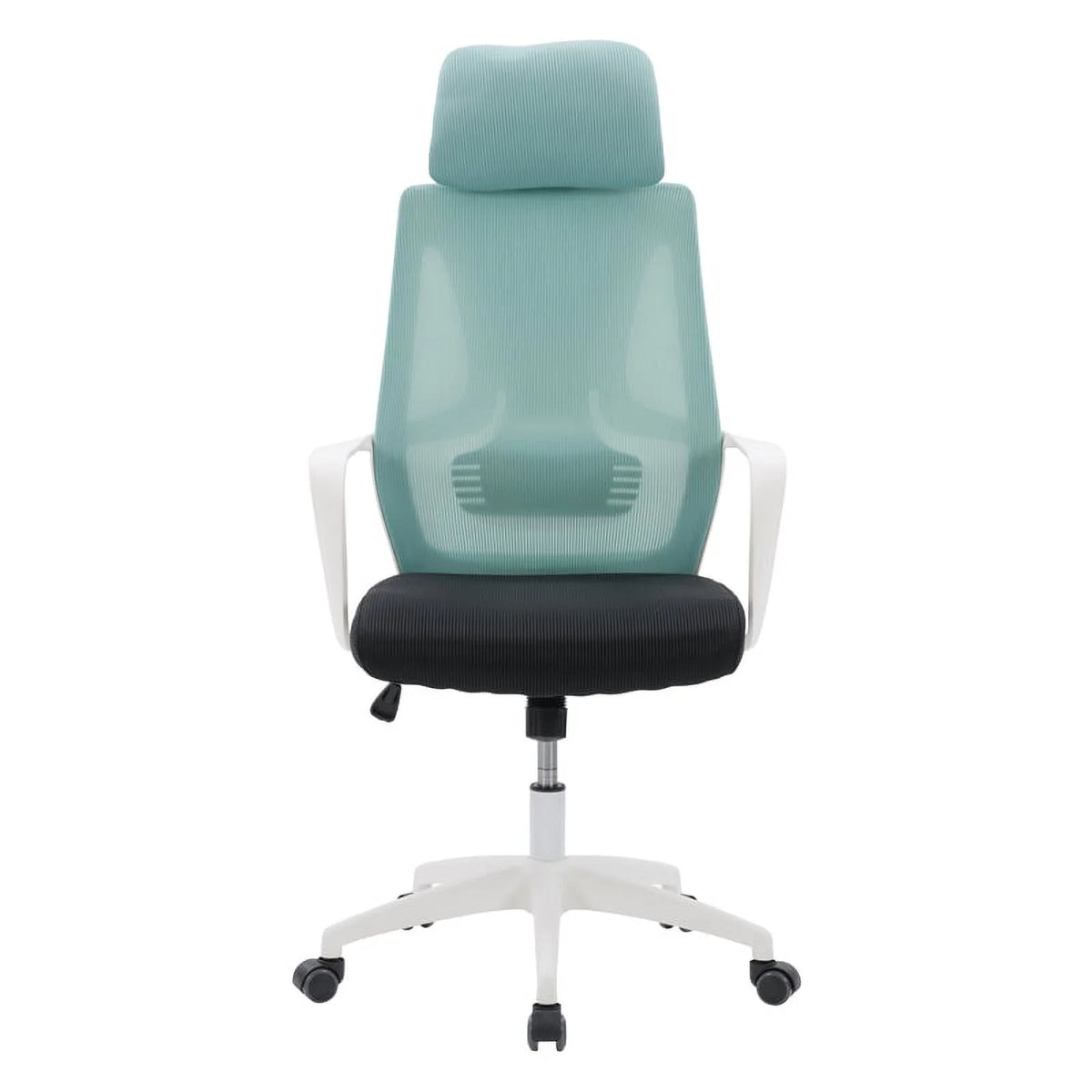 Teal Blue and Black Fabric Mesh Back Office Chair J26013