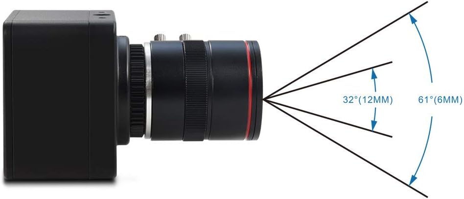 4K USB Camera with 6-12mm Varifocal Manual Lens Webcam J29197