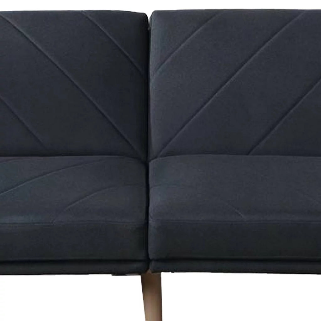 Black Fabric Adjustable Sofa C177485