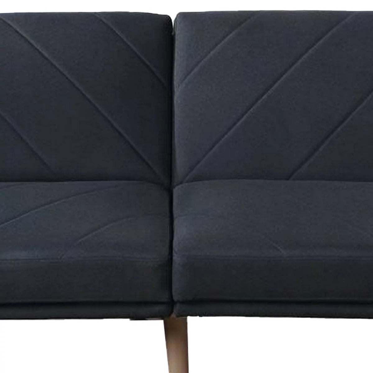 Black Fabric Adjustable Sofa C177485