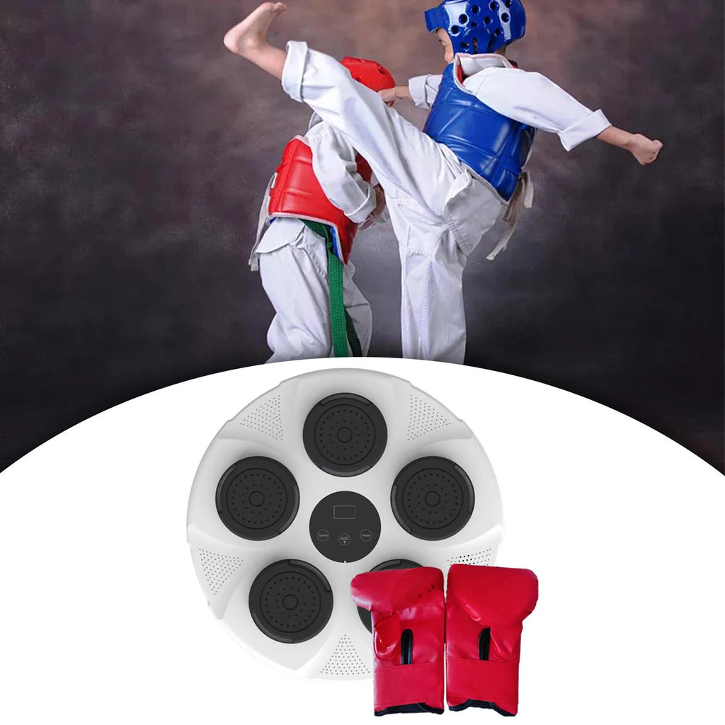 Music Boxing Machine Wall Target RGB Light Boxing Trainer White Q507