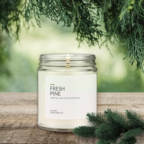 Soy Wax Candles Fresh Pine 7oz B970156