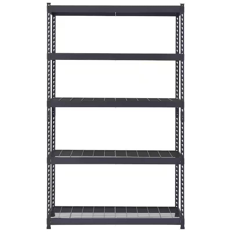 5-Tier Heavy Duty Steel Storage Shelving Unit in Black M2828