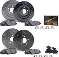Front and Rear Brake Rotors with Carbon Ceramic Pads D3126