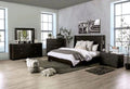 Dark Walnut Solid Wood Eastern King Size 4pc Bedroom Set X6723
