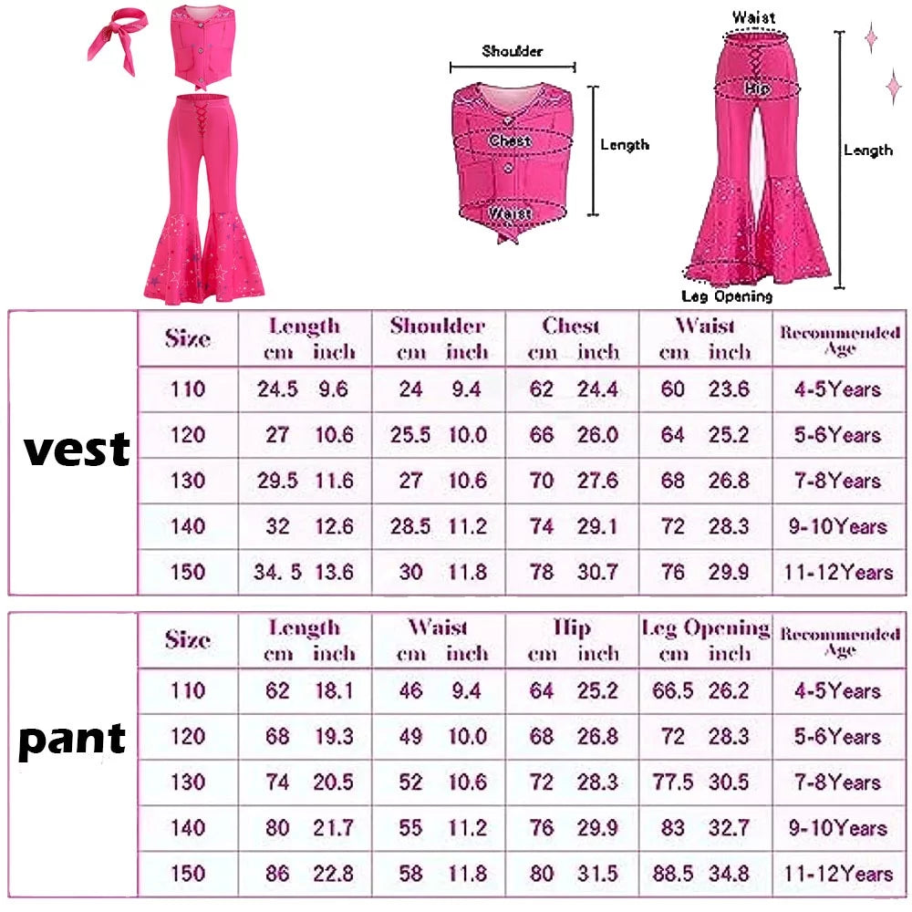 Pink Flare Pant Costume E58822