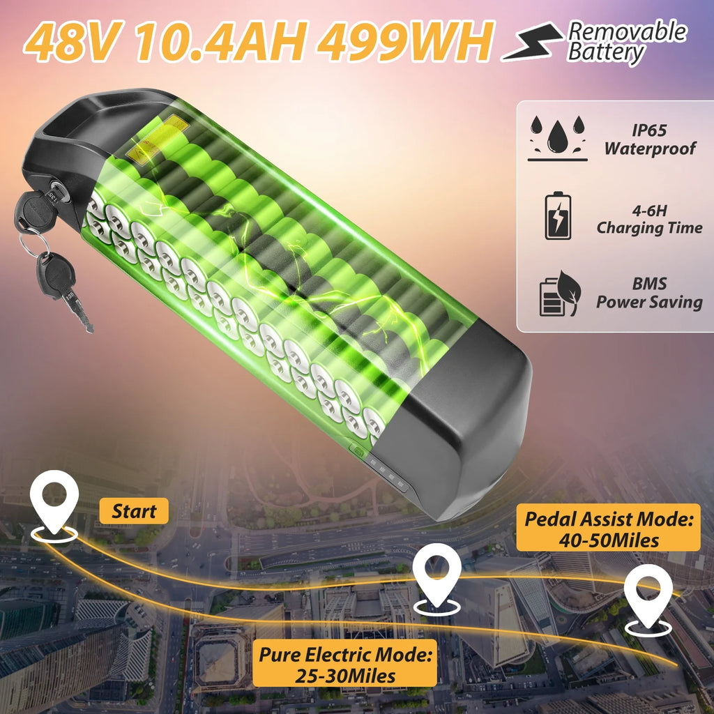 500W 21-Speed 27.5" Electric Mountain Bike D2994