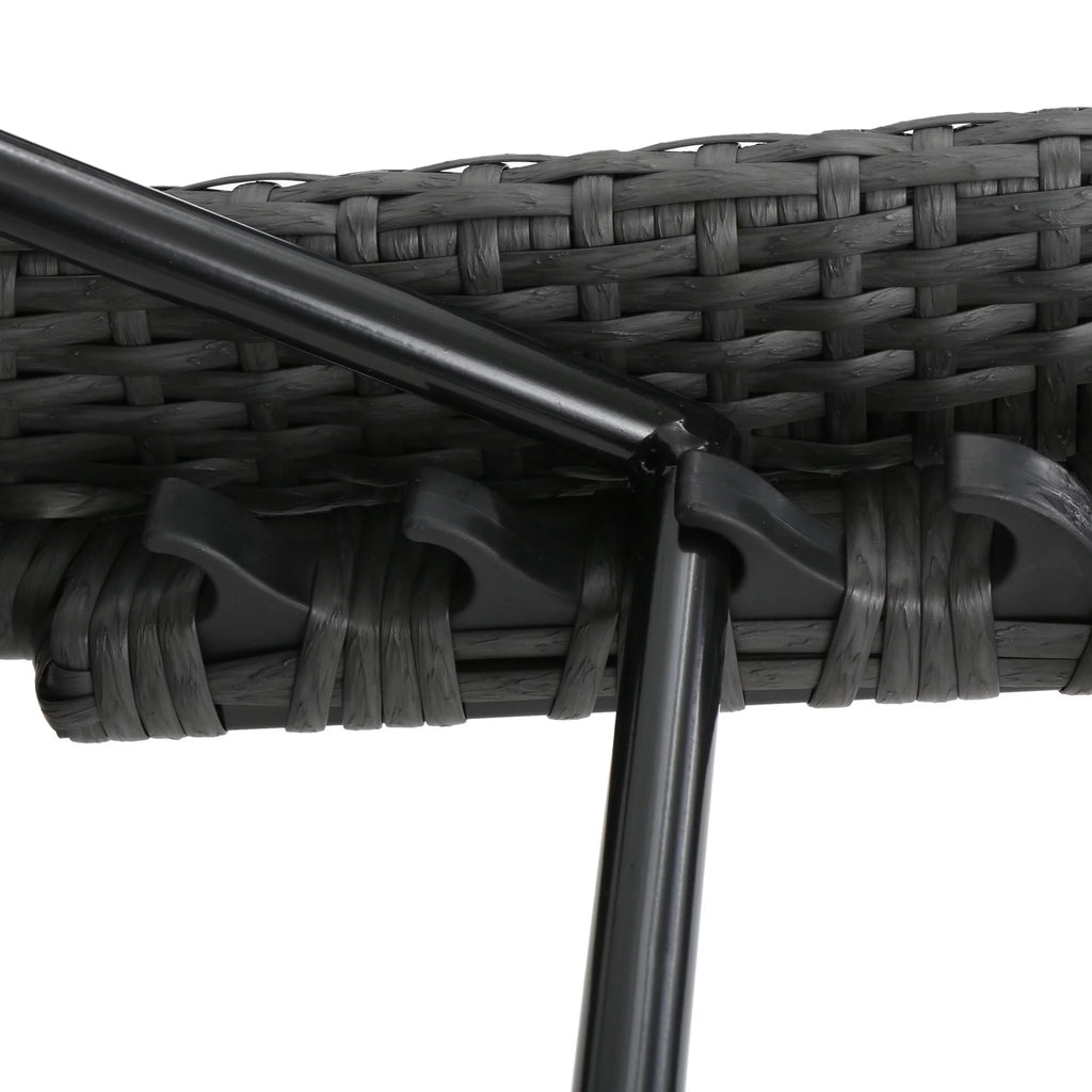 Grey Wicker Adjustable Chaise Lounge Set of 2 Y904
