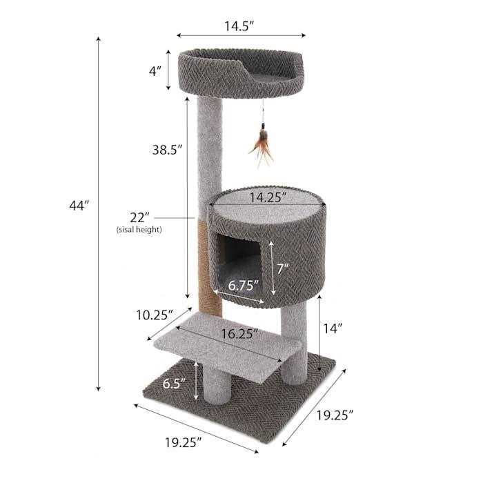 3-Level Cat Tree with Condo W659