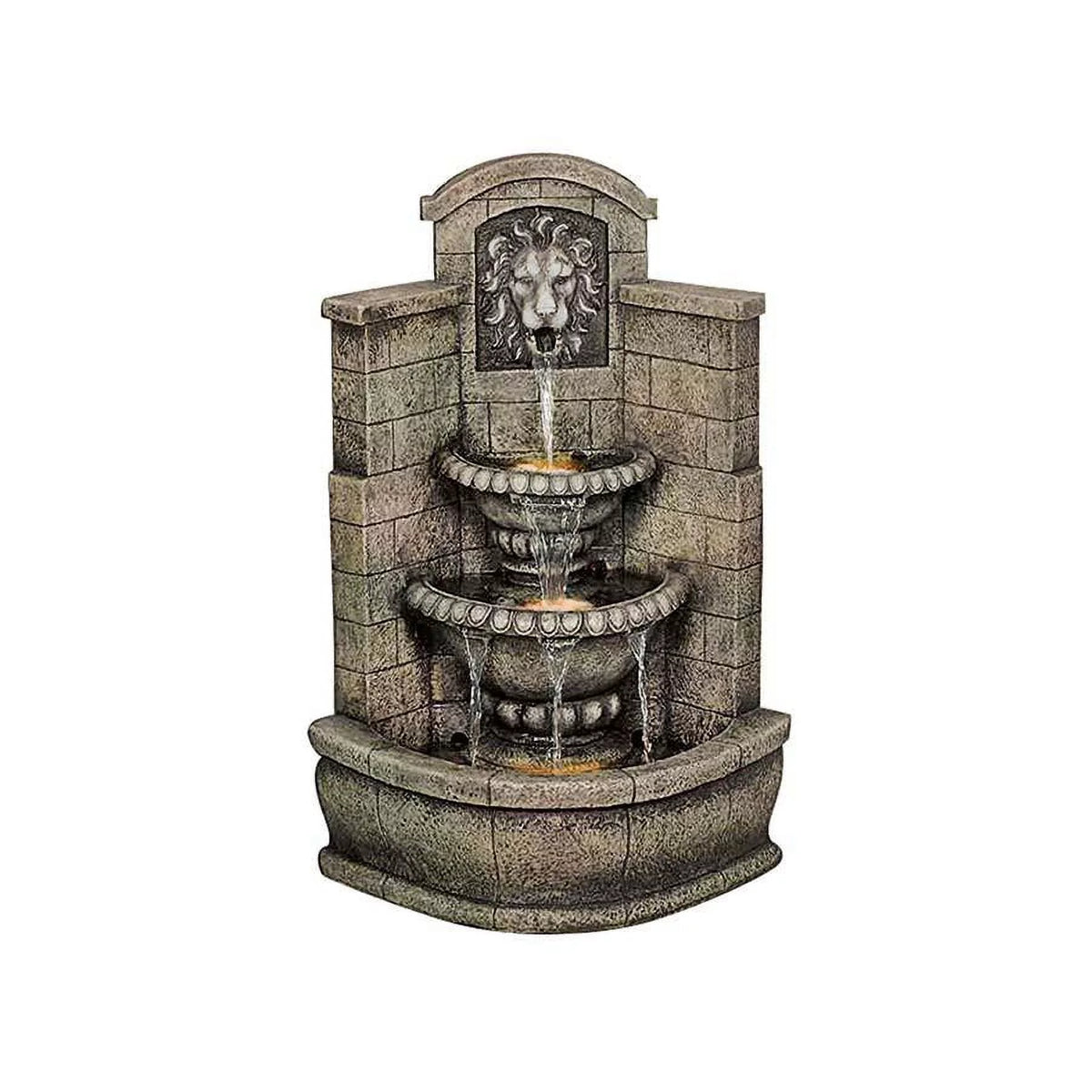 3 Tier Lion Fountain Y487028