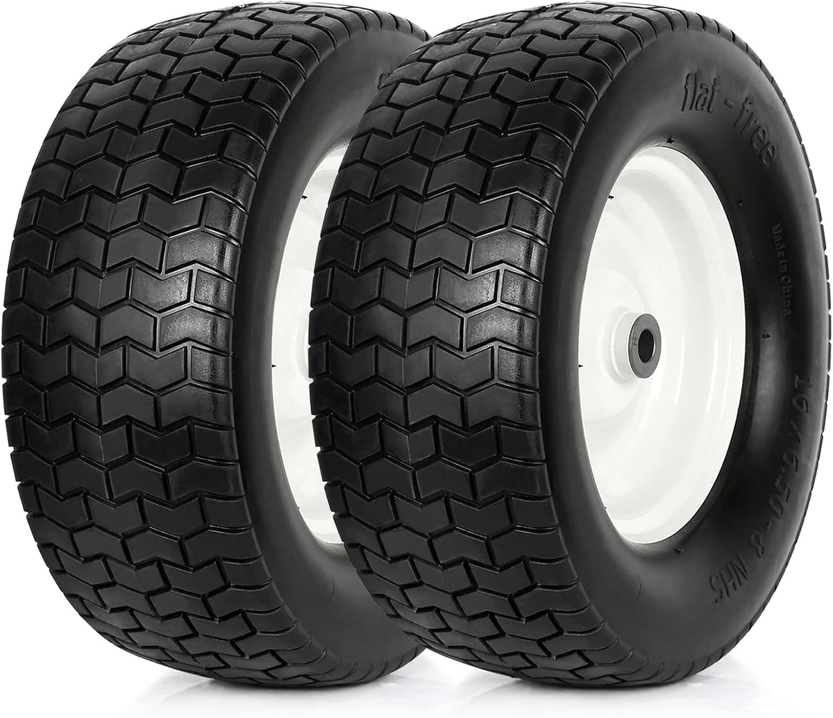 16x6.50-8 Lawn Tires with Rim, Set of 2 P5064