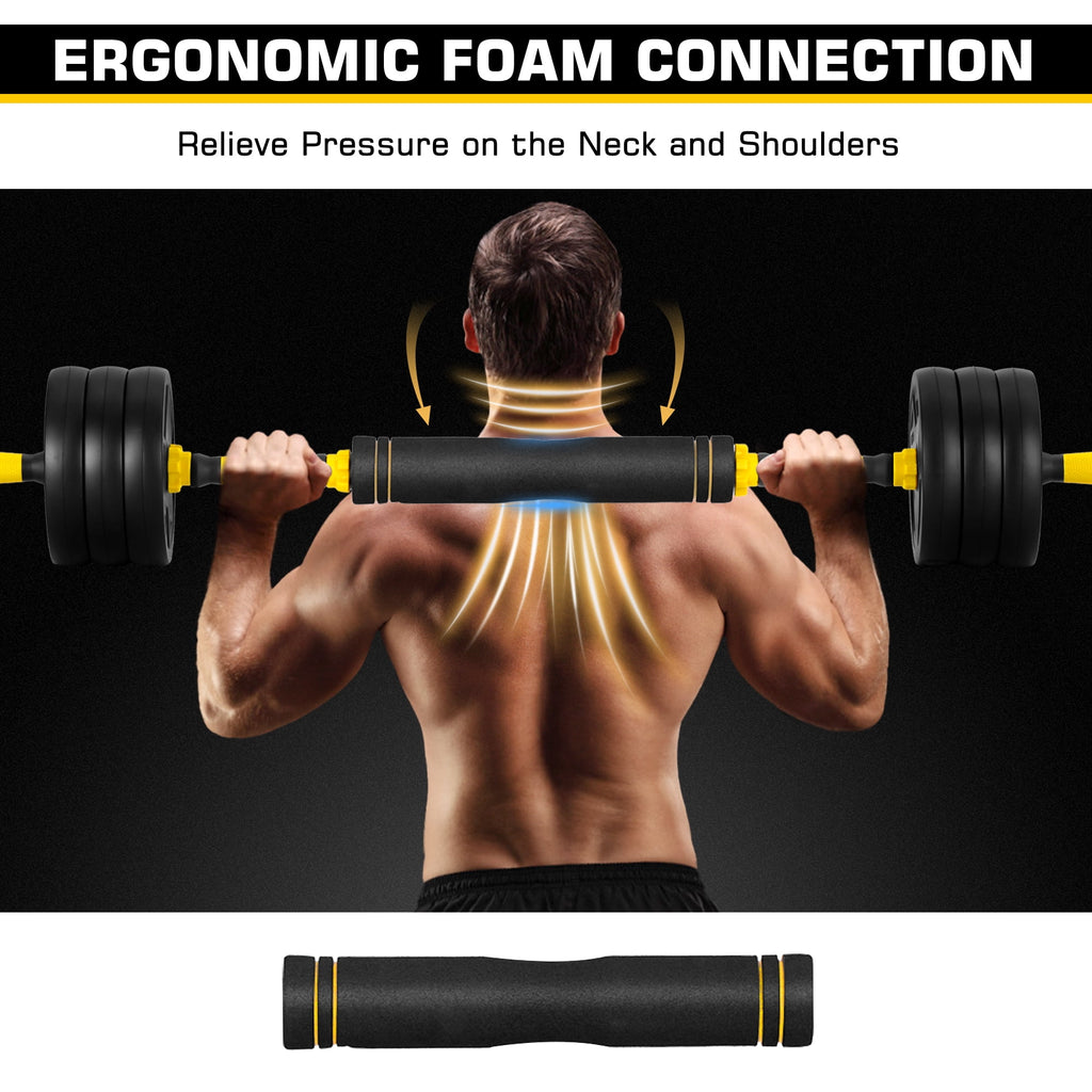 66 Lbs Adjustable Dumbbell Barbell Set K1360