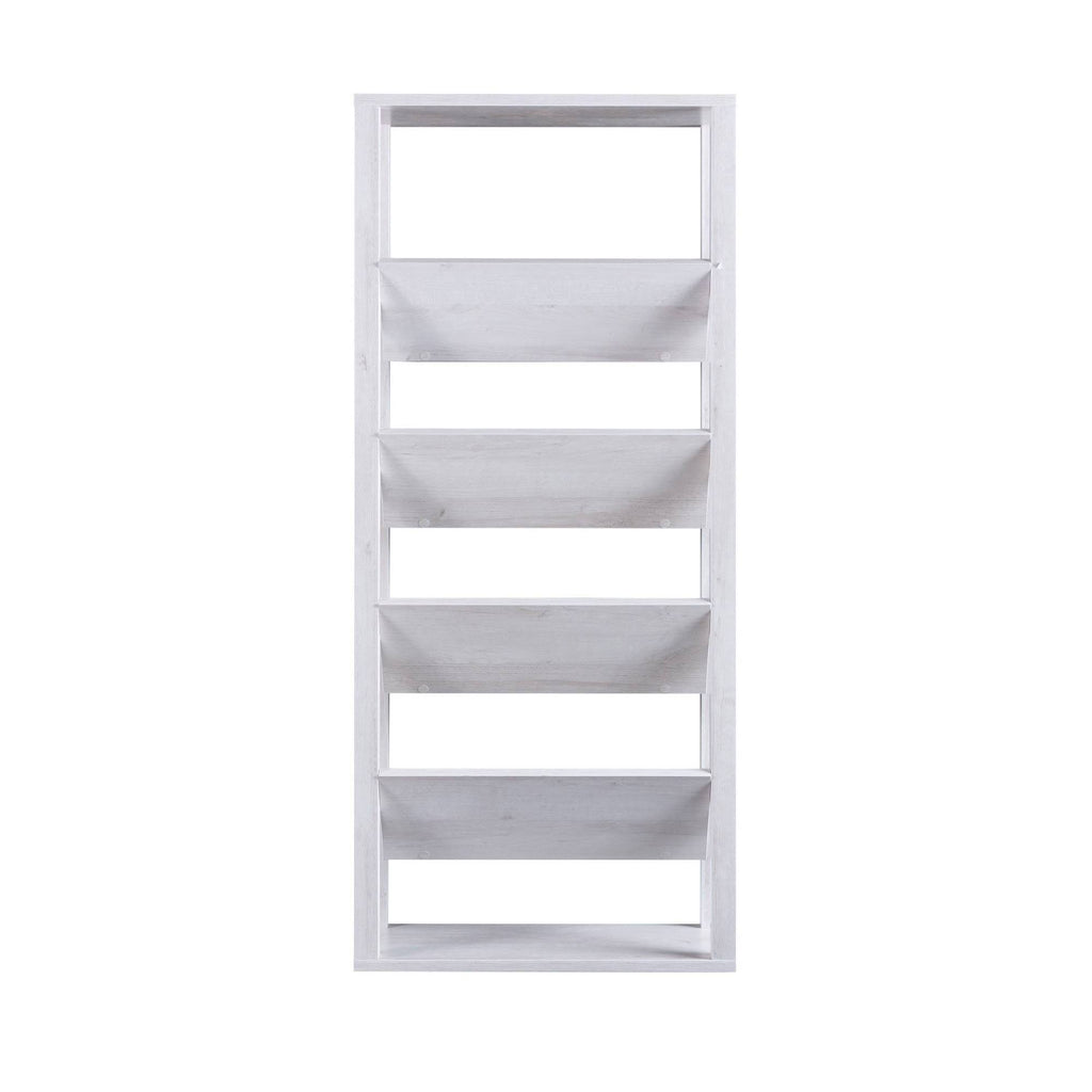 White 6 Shelf Bookshelf V3446