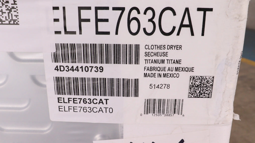 8.0 Cu Ft Electric Dryer with Steam Clean I5156