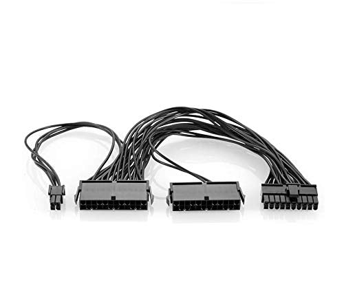24 Pin Extension Cable Splitter Adapter Kit Black A843