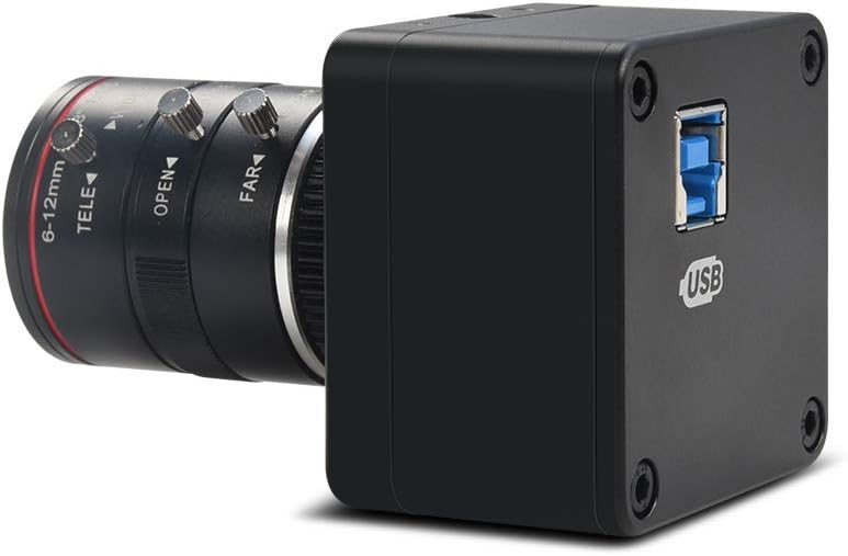 4K USB Camera with 6-12mm Varifocal Manual Lens Webcam J29197