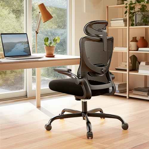 Black Ergonomic Office Chair with Lumbar Support Q41151