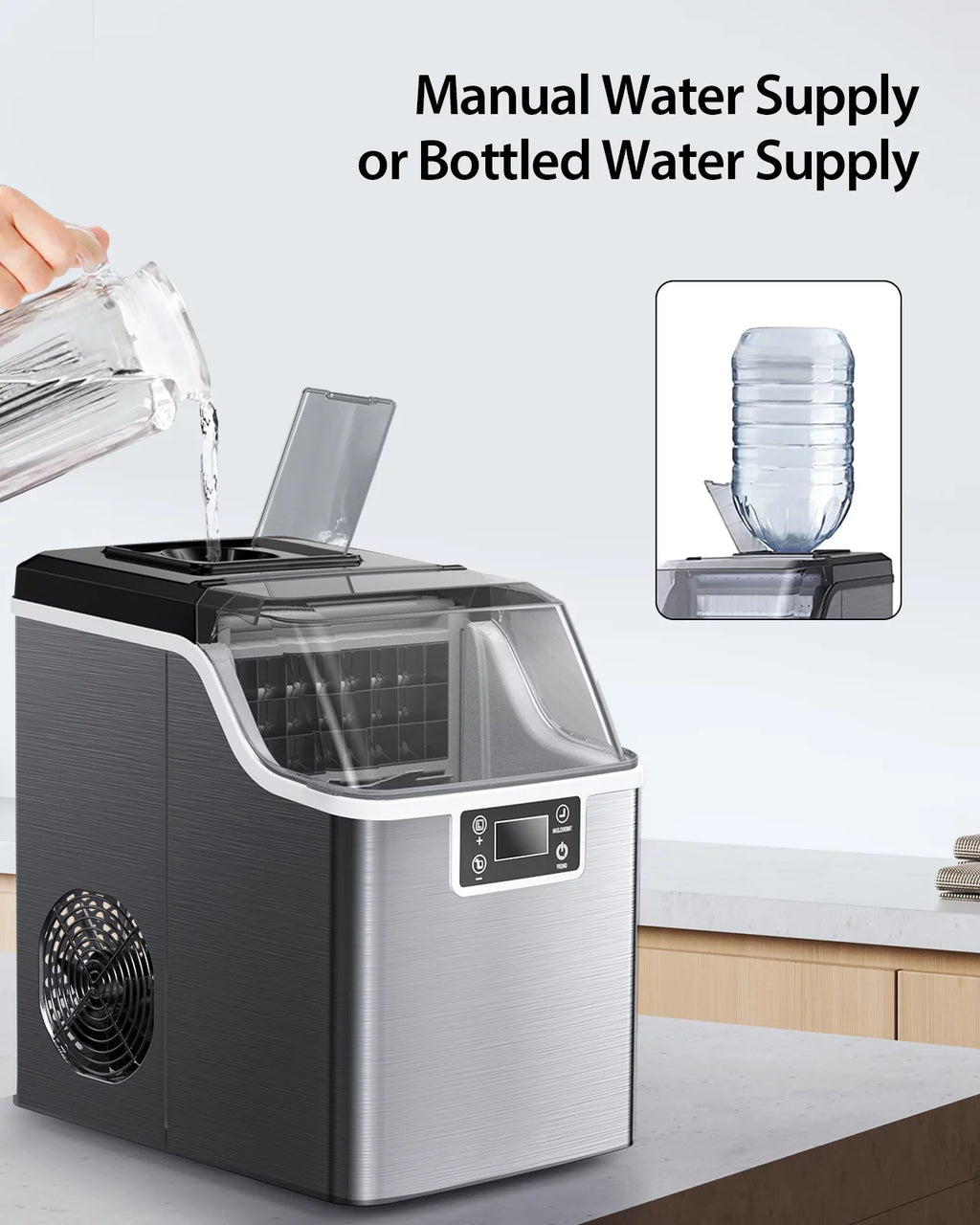 Countertop Ice Maker 45 lbs/day Self-Cleaning Q77283