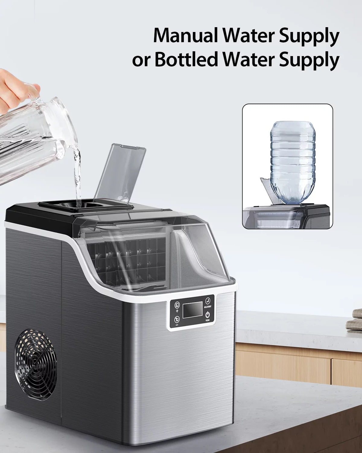 Countertop Ice Maker 45 lbs/day Self-Cleaning Q77283