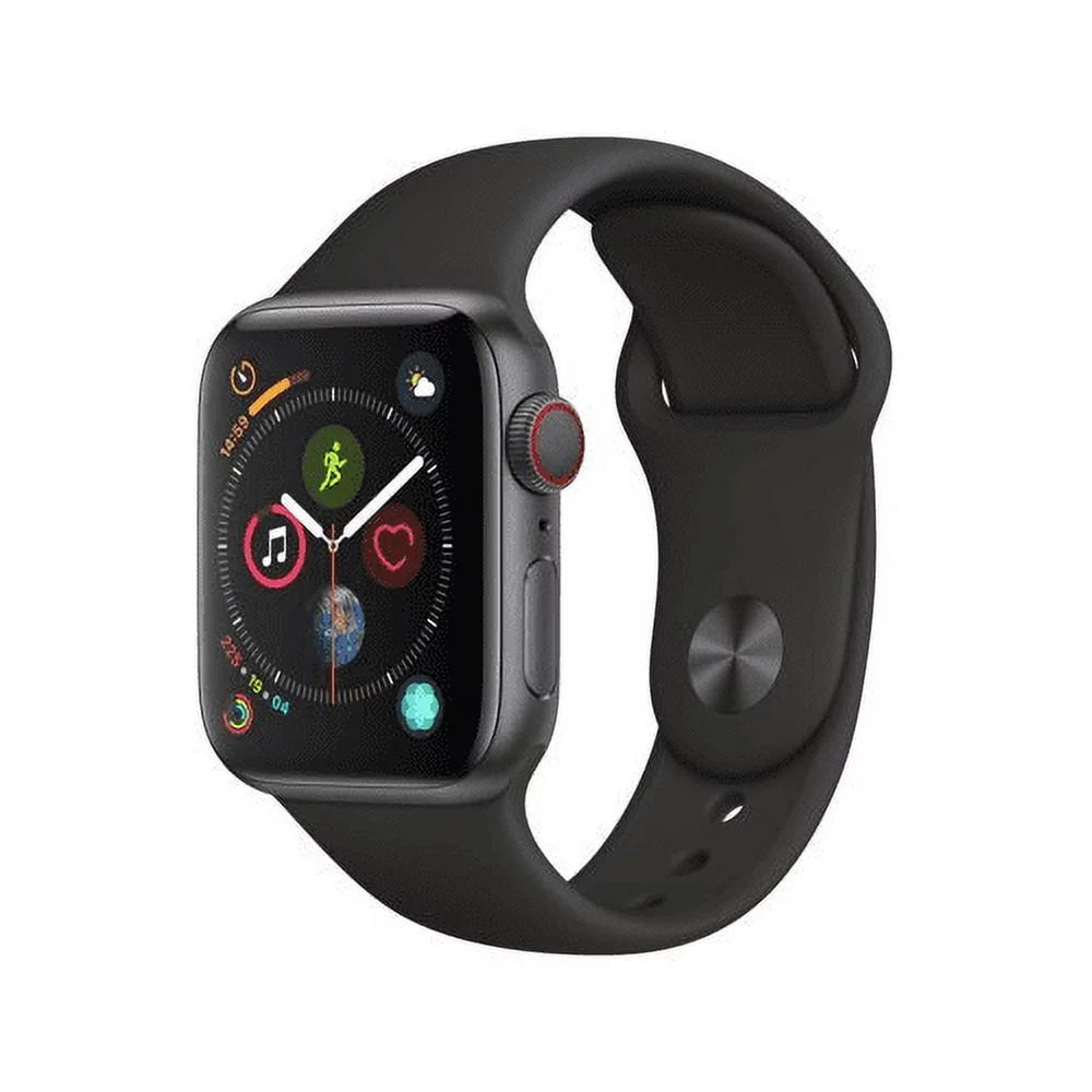 Used Watch Series 4 44mm Space Gray Aluminum Case Black Sport Band GPS + Cellular S515
