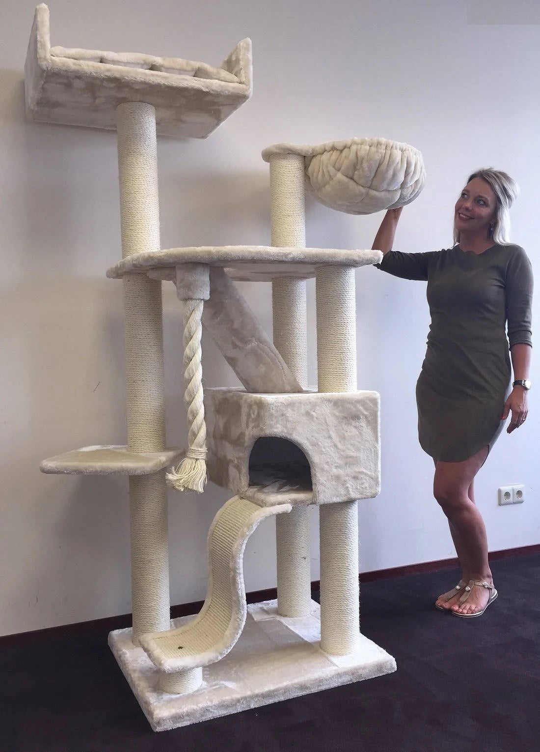 Beige Cat Tree W97883