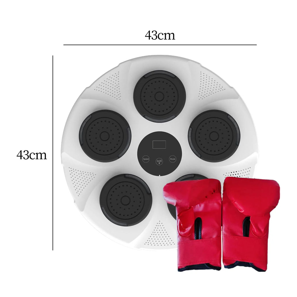 Music Boxing Machine Wall Target RGB Light Boxing Trainer White Q507