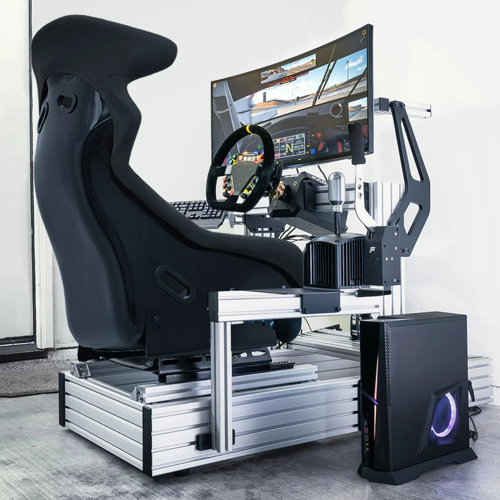 Black Racing Bucket Seat with Adjustable Slide L105942