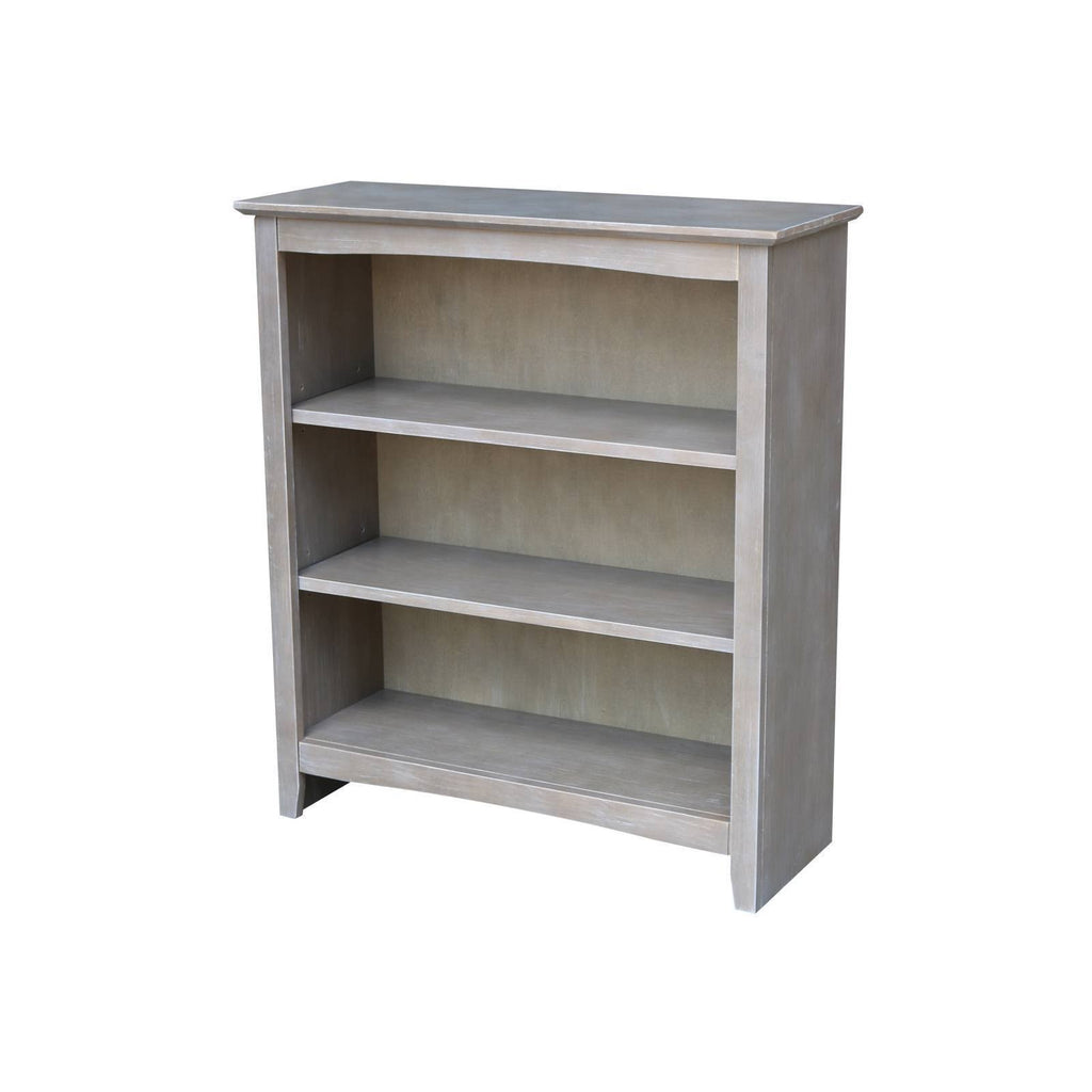 Washed Gray Taupe Bookcase L555