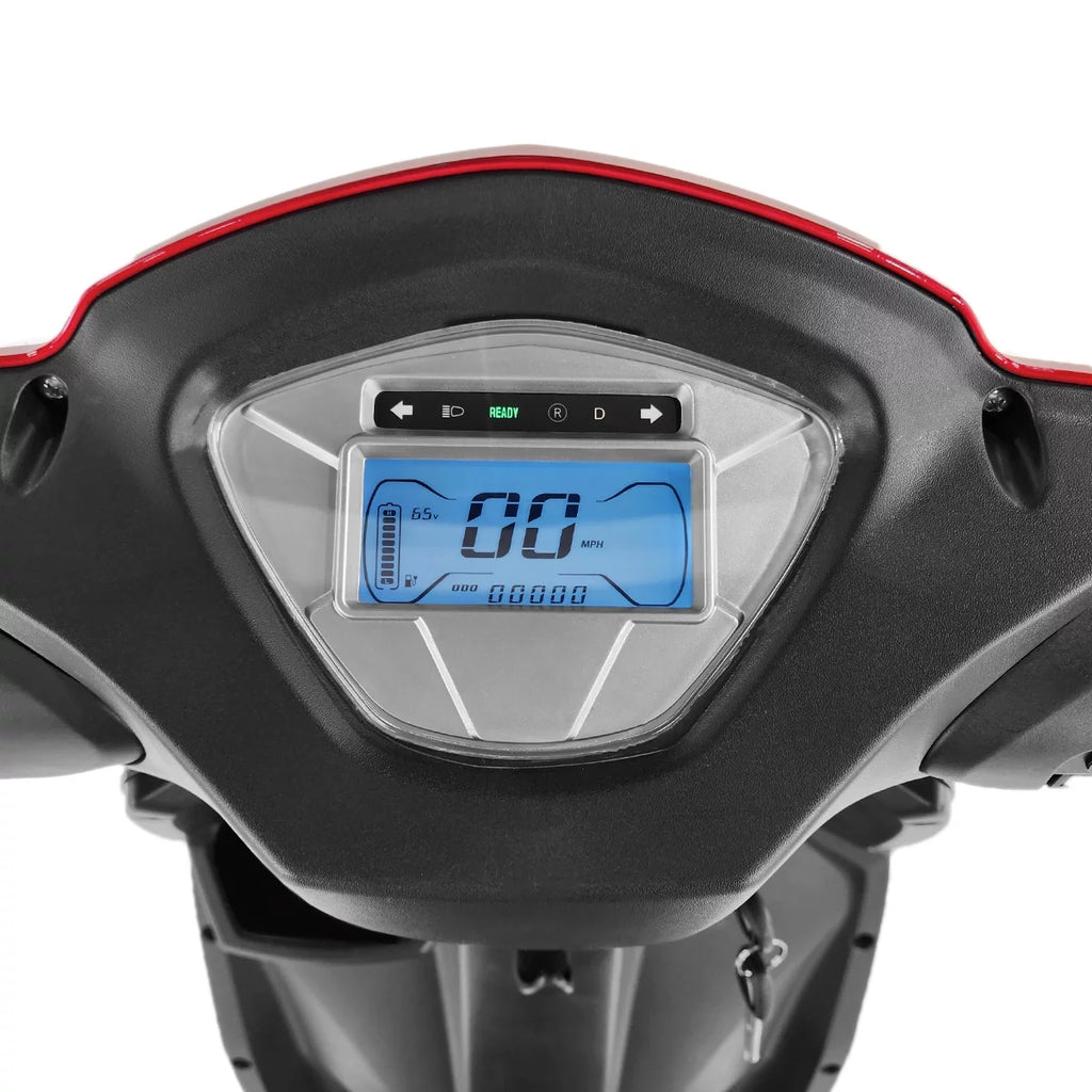 3 Wheel Mobility Scooter 300 lb. Weight Capacity Red L2545