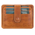 Genuine Leather Slim Card Holder Wallet E431