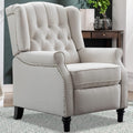 Beige Fabric Tufted Recliner Chair N508756