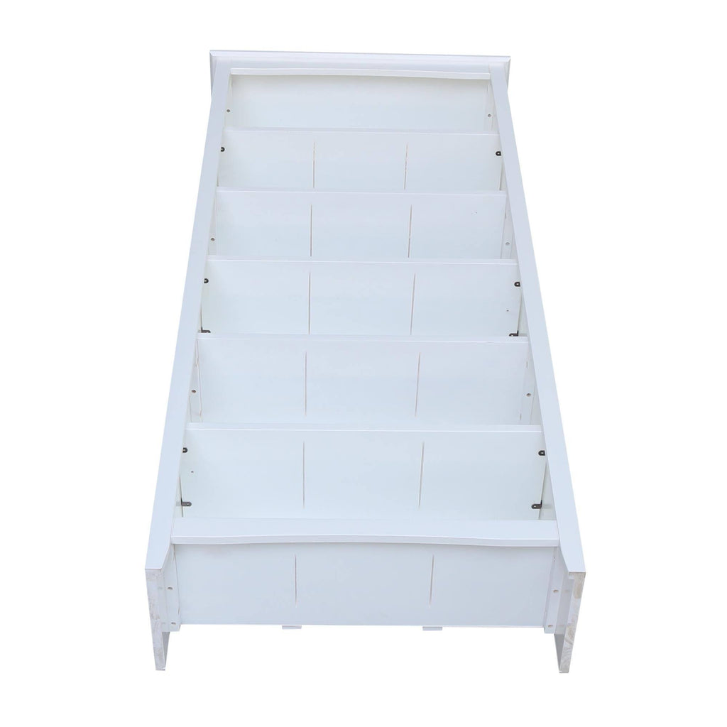 Washed Gray Taupe Bookcase L555