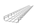 Wire Mesh Cable Tray 12x2In 10 ft Q94170