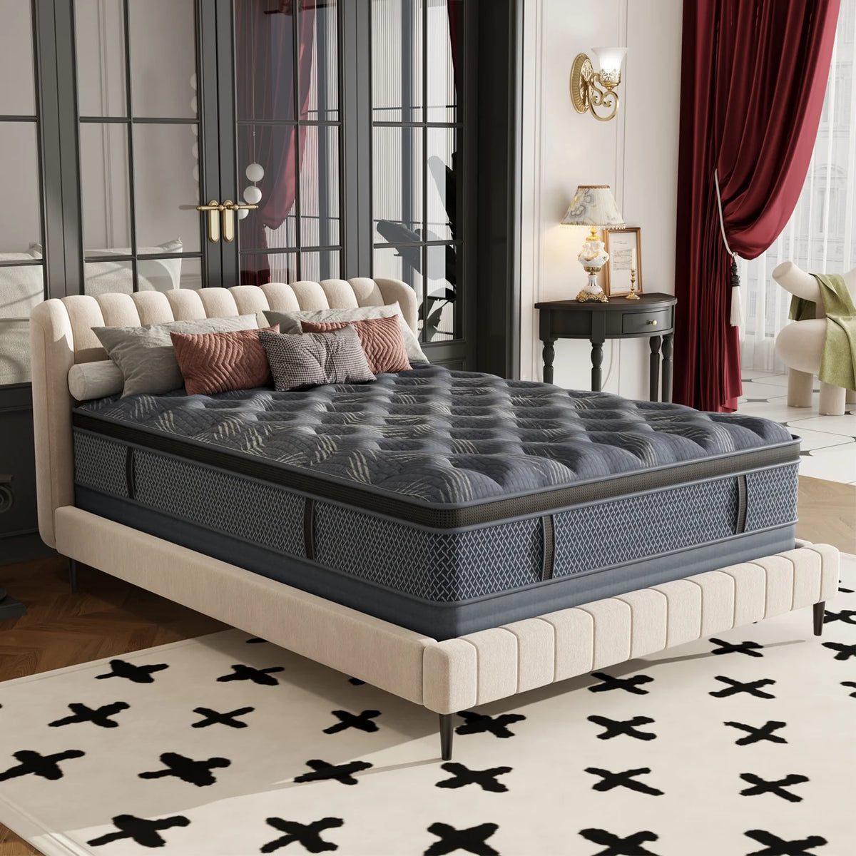 Queen Memory Foam Pocket Spring Mattress Z45096