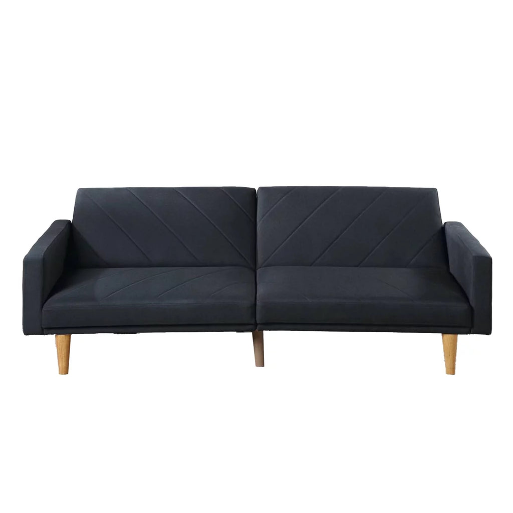 Black Fabric Adjustable Sofa C177485