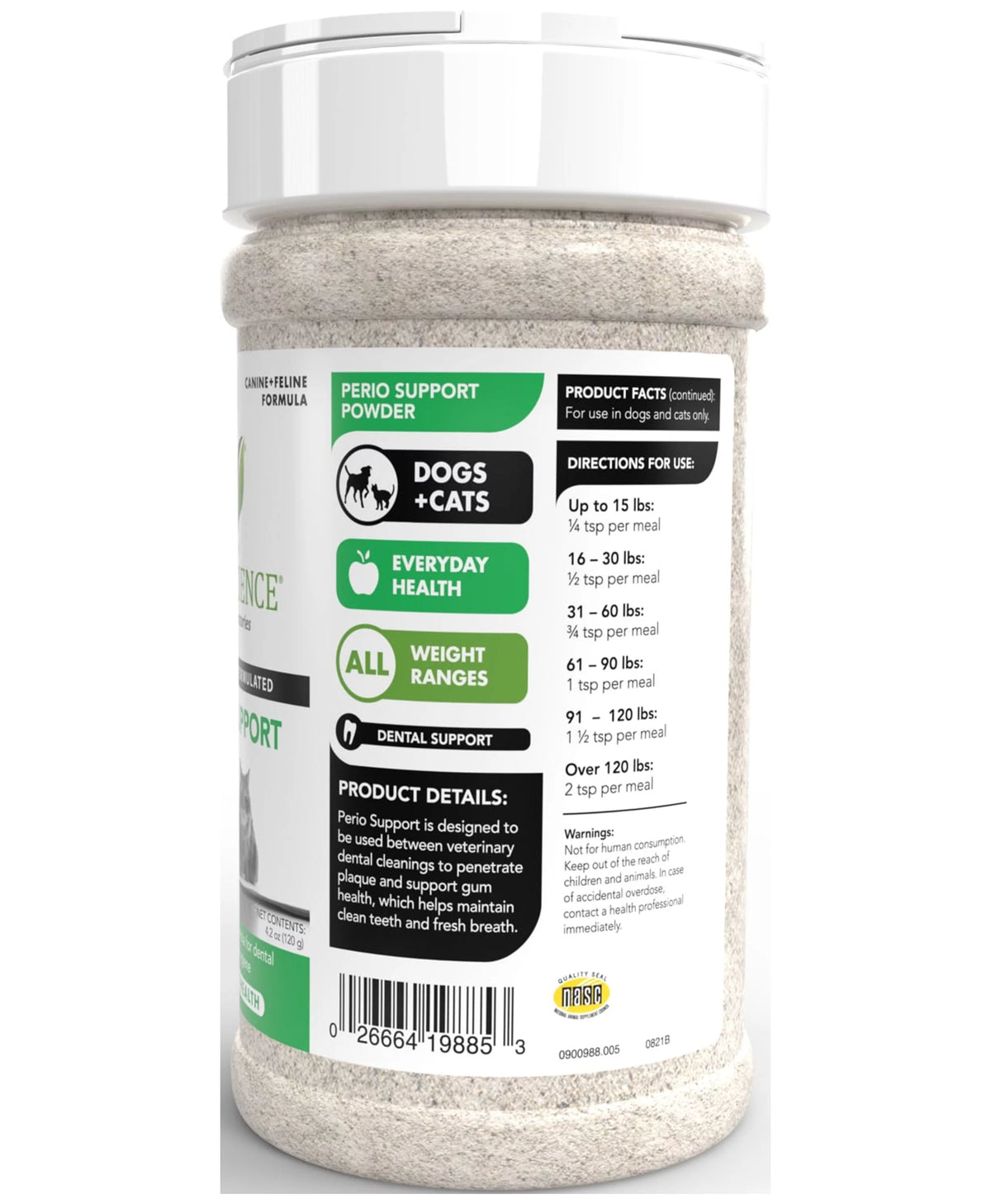 Dental Care Powder for Cats and Dogs 4.2 oz P341629
