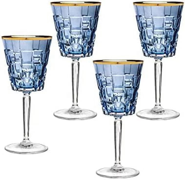 Blue Set Of 4 Wine Glasses H166240