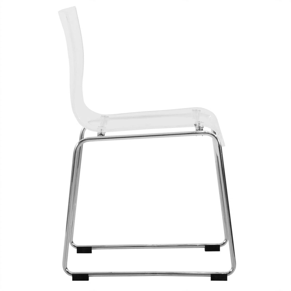 Clear Acrylic Dining Side Chair Set of 2 A635314