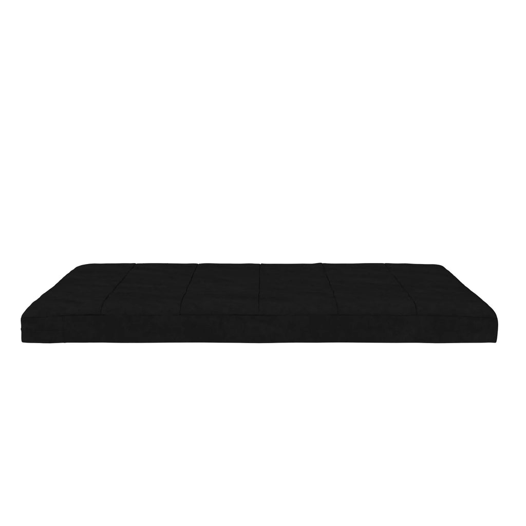 Black Full Size Quilted Microfiber Futon Mattress V7796