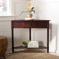 Distressed Black Corner Table K763415