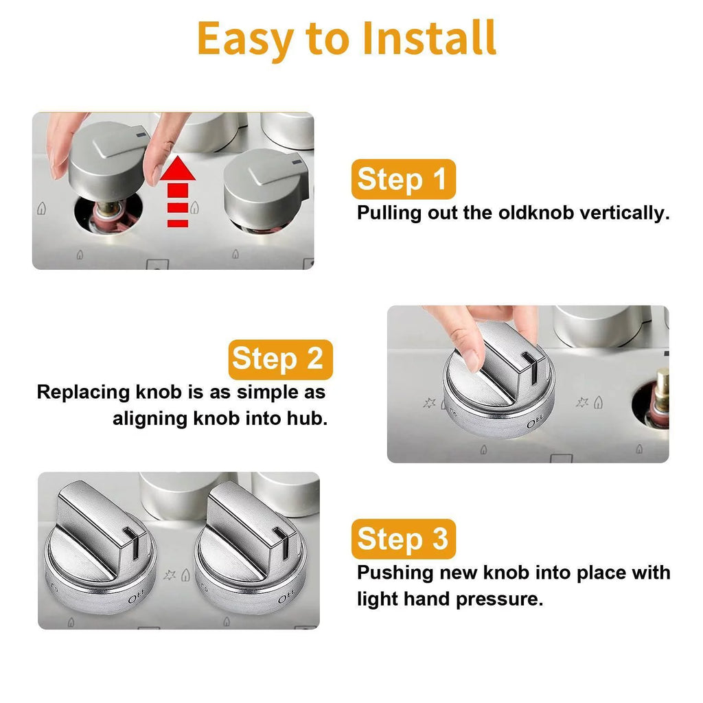 Stainless Steel Control Knobs B9709