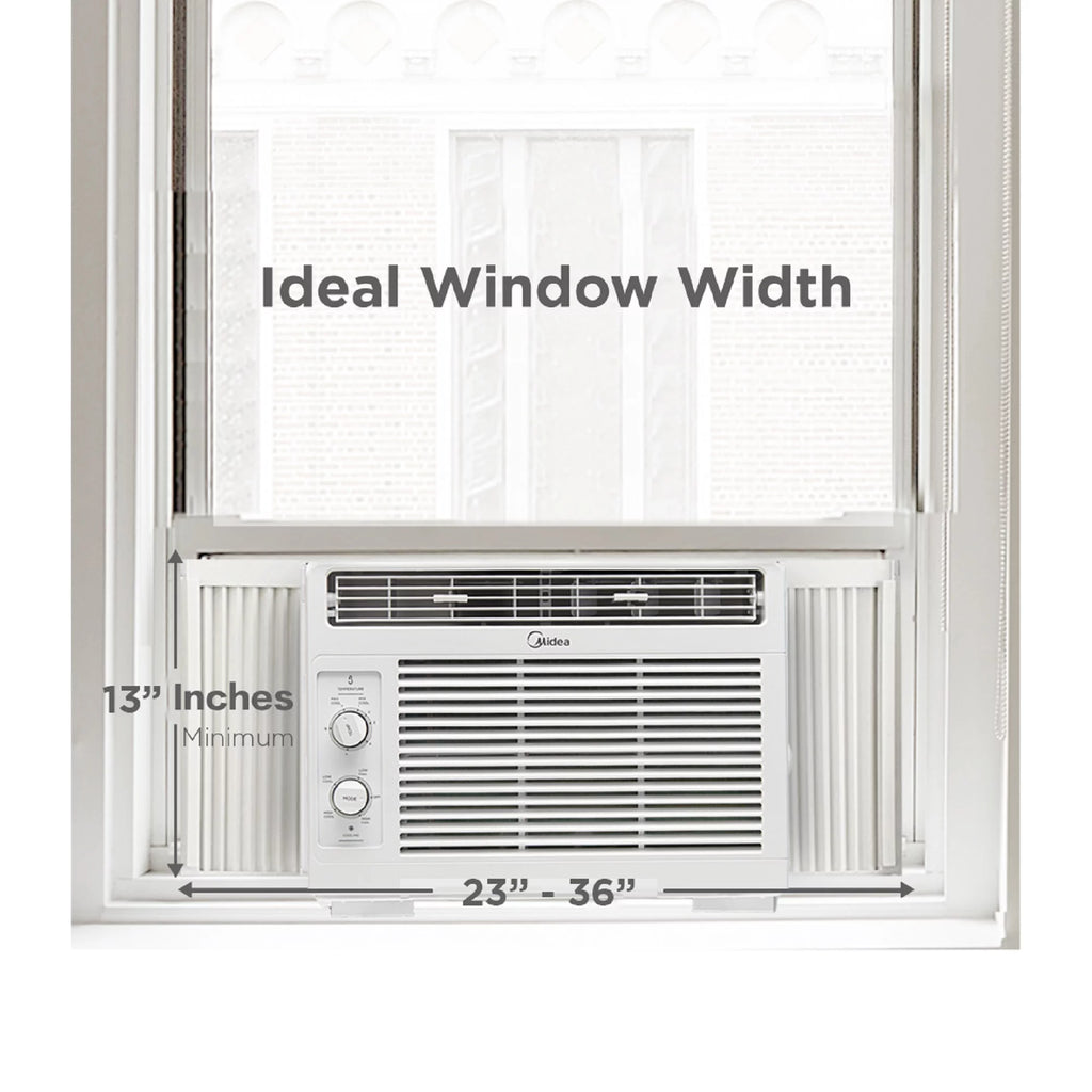 5,000 BTU 150 Sq ft Mechanical Window Air Conditioner, White F331880