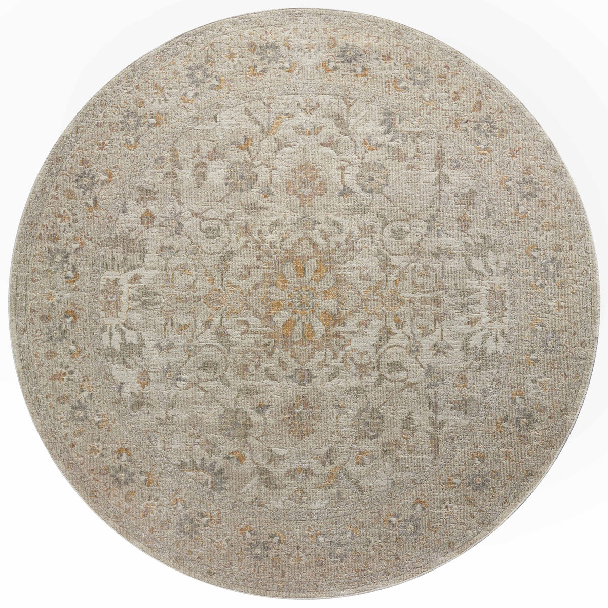 Ivory Natural 5'0 x 5'0 Round Rug I4501