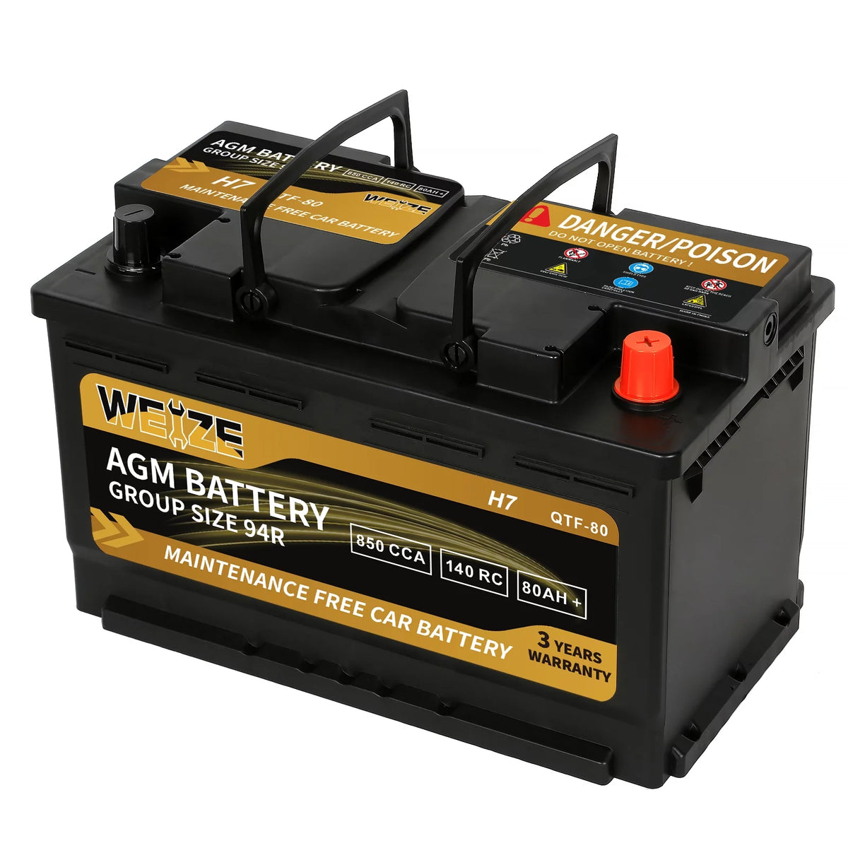 12v 70ah H6 Automotive Battery Q8188