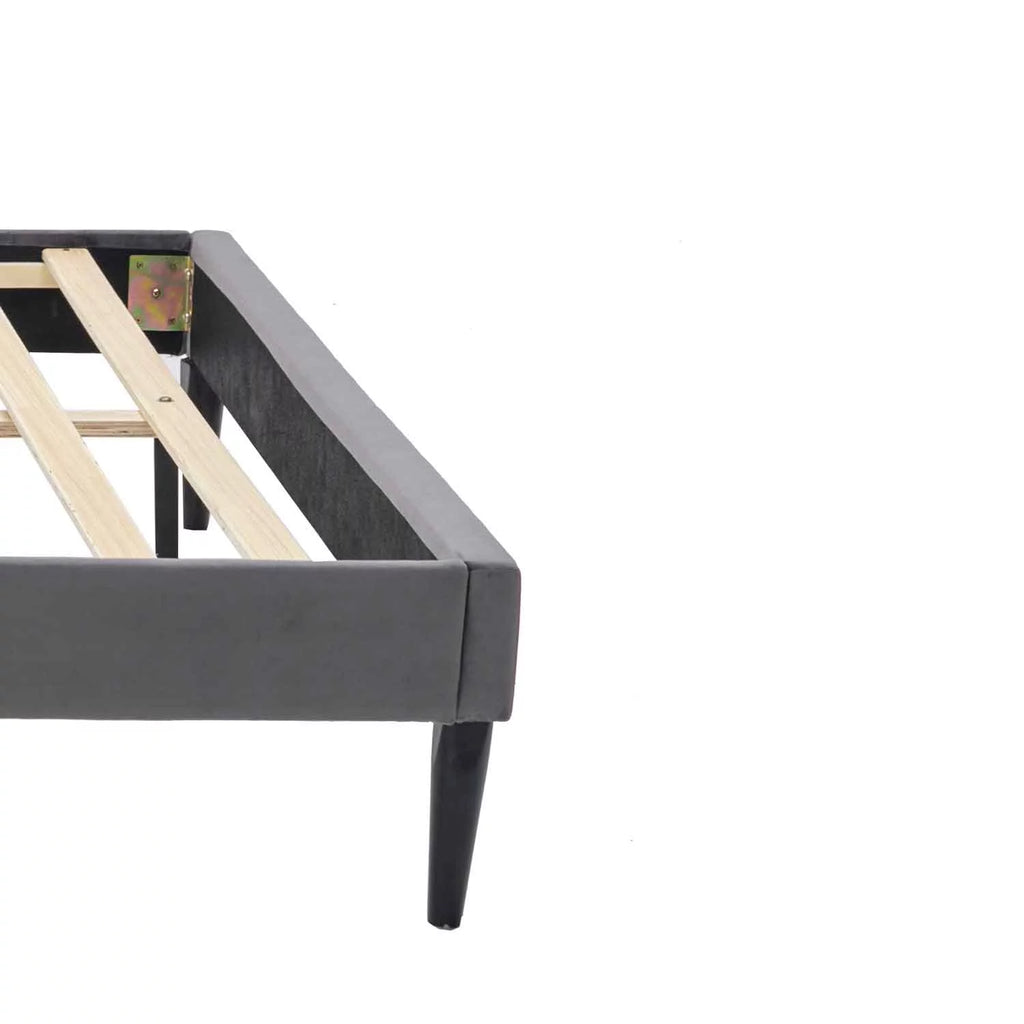 Queen Size Platform Bed with Wooden Frame M437