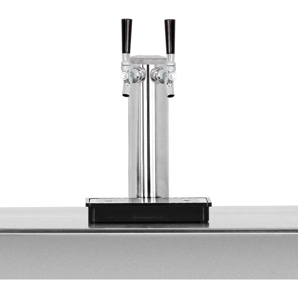 25-Inch 6.6 Cu. Ft. Outdoor Dual Tap Beer Dispenser/Kegerator T595