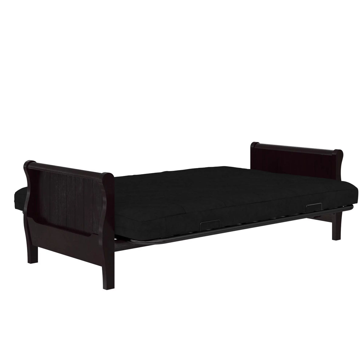 Black Full Size Quilted Microfiber Futon Mattress V7796