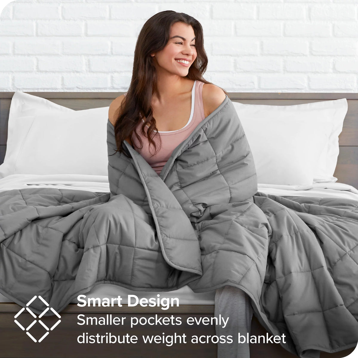 17 lbs 60" x 80" Cotton Weighted Blanket I41764