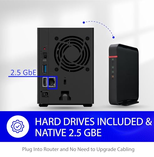 2-Bay NAS 4TB with Hard Drives Included J91068
