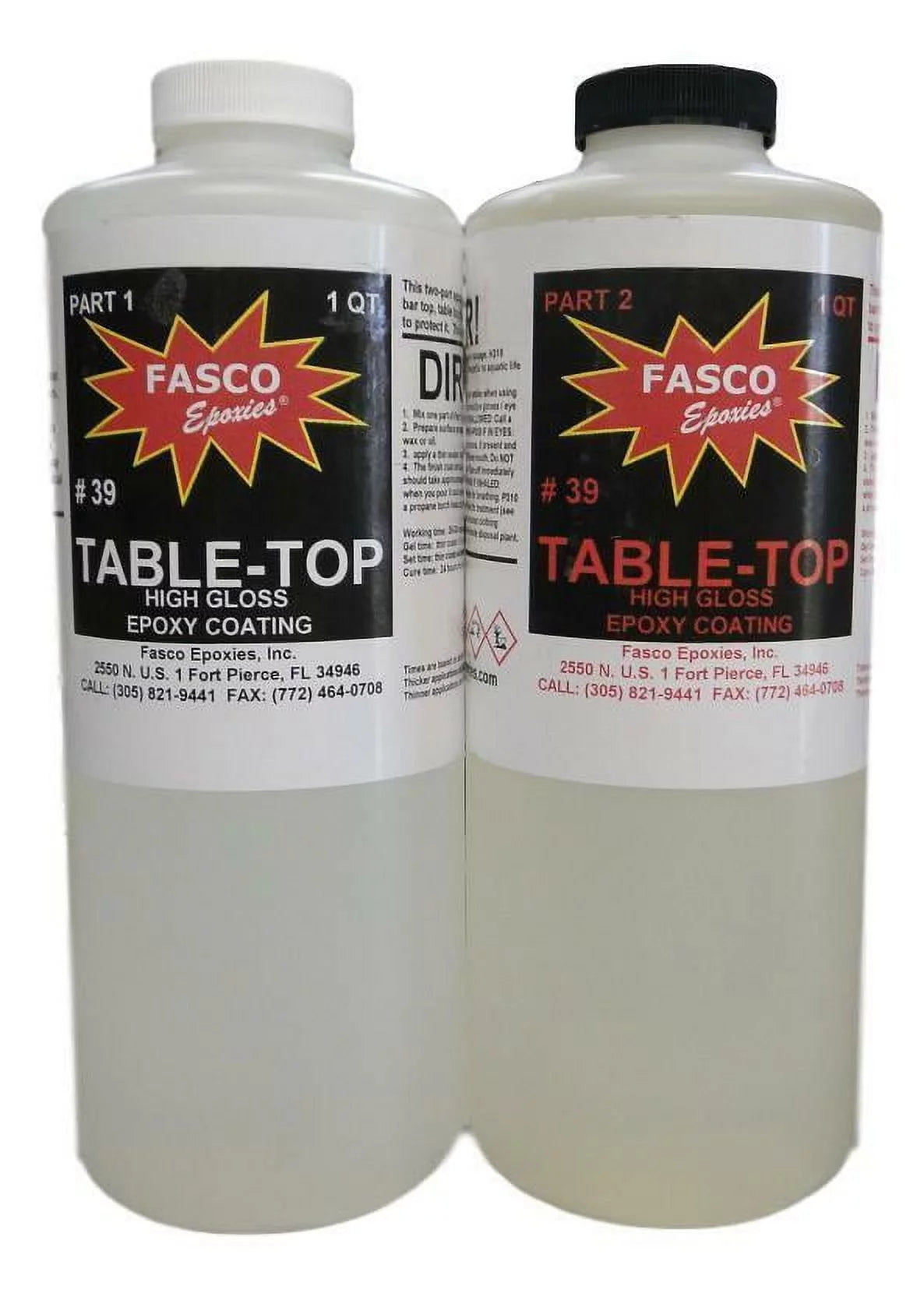 1/2 Gallon Crystal Clear Table Top Epoxy Resin Kit D855807